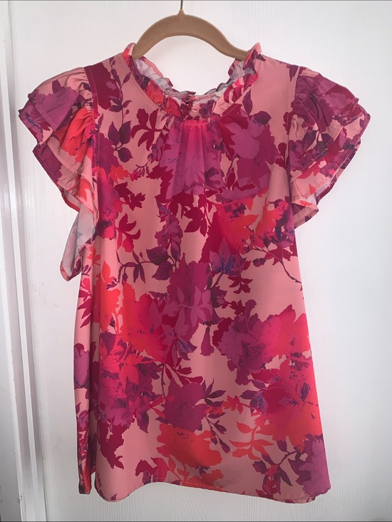 entro Tops - entro Pink and Magenta Floral Top